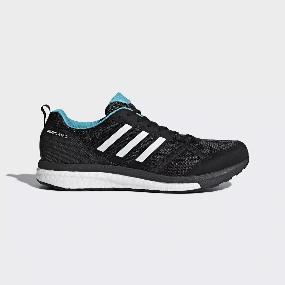 Adidas Adizero Tempo 9 Tenis Para Correr Negros Para Hombre (MX-49308)